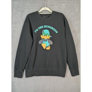 The Hundreds Sweatshirt Mens XL Black Duck Graphic Print "I'm The Hundreds"